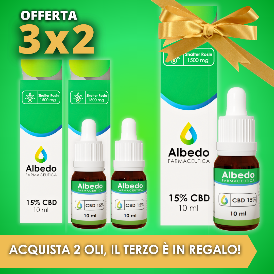 3x2 Olio di CBD 15%