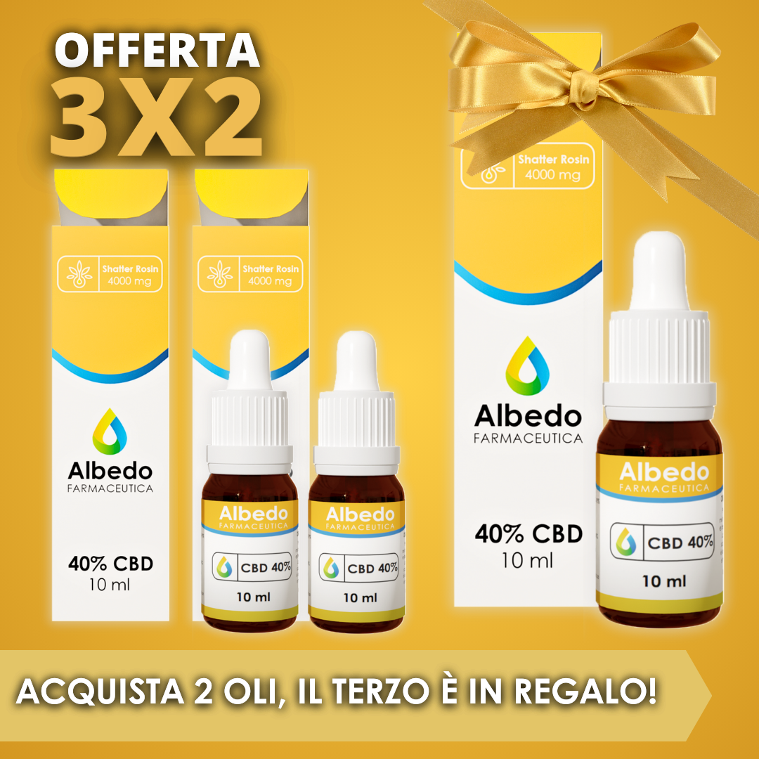 3x2 Olio di CBD 40% – Albedo Farmaceutica