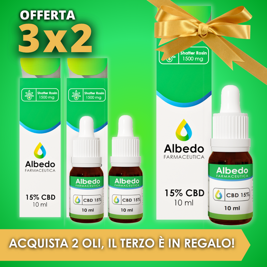 3x2 Olio di CBD 15%